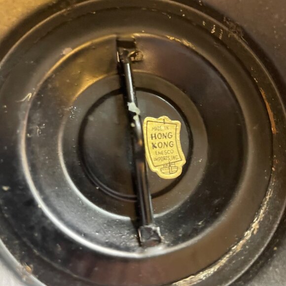 Rare Antique-Style 3 Piece Black Metal & Glass Lantern With Decorative Stand and - Picture 11 of 16